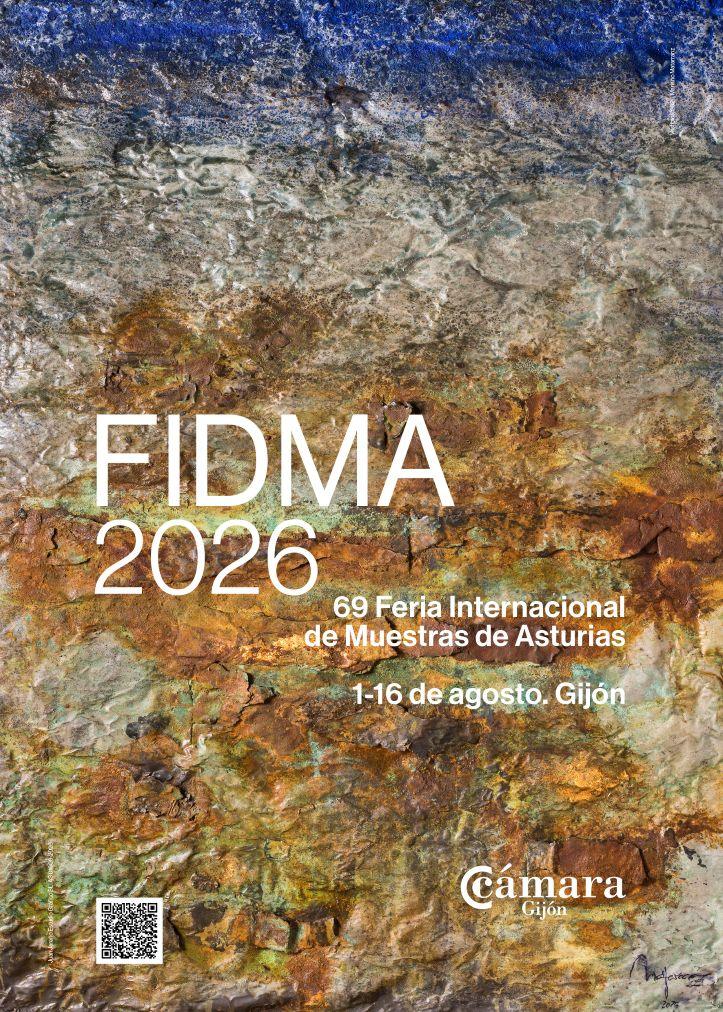 Cartel oficial de FIDMA 2026 en Gijón del 1 al 16 de agosto