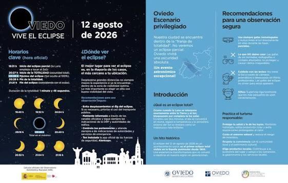 Guía del eclipse total de Sol en Oviedo 2026 con horarios y recomendaciones