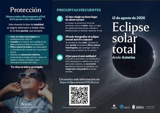 Recomendaciones de seguridad para observar el eclipse total de Sol en Asturias